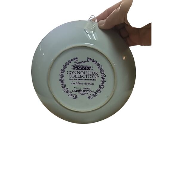 Seymour Mann Connoisseur hummingbird 3D plate 7085 #25,000 w/stand Edition DECOR - Picture 5 of 6